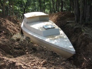 Boat Being Buried 