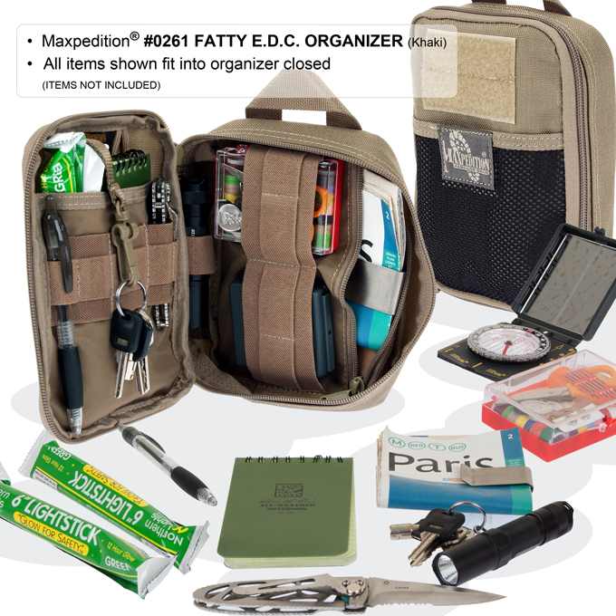 maxpedition fatty pocket organizer loaded