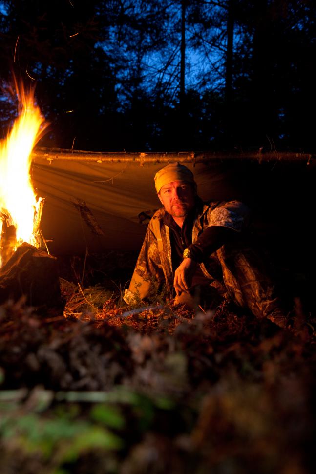 Les Stroud by the Fire